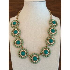 J.Crew | Cabochon Medallion Necklace | 18” Adjustable